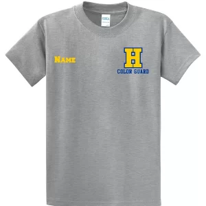 Hampton H With Name - PC61T/PC55T  Tall Athletic Heather Tee With Name