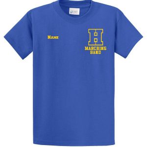 Hampton H With Name - PC61T/PC55T  Tall Royal Blue Tee With Name