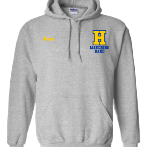 Hampton H With Name - 18500B Sport Grey Youth Pullover Hoodie