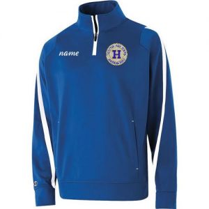Hampton Embroidered Design With Name - 229192 Royal Blue Determination Men's 1/4 Zip