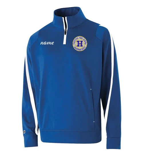 Hampton Embroidered Design With Name - 229292 Royal Blue Determination Youth 1/4 Zip