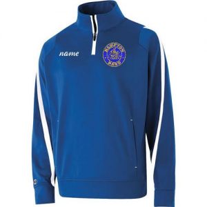 Hampton Embroidered Design With Name - 229192 Royal Blue Determination Men's 1/4 Zip