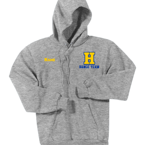 Hampton H With Name - PC90HT Tall Athletic Heather Pullover Hoodie