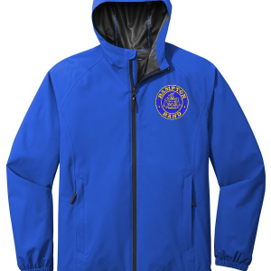 Hampton Embroidered Design - J407 Royal Blue Rain Jacket