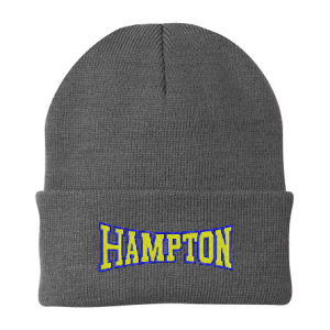 Hampton With Back Text - CP90 Oxford Grey Beanie