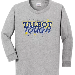 Hampton Central Talbot Tough - 5400B Youth Sports Grey Long Sleeve Tee