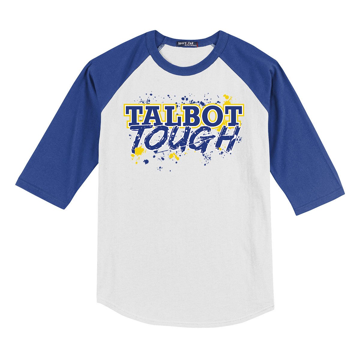 Hampton Talbot Tough - T200 White/Royal Blue Baseball Tee