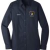 PAHAZ - LW100 Port Authority® Ladies Long Sleeve Carefree Poplin Shirt With Name