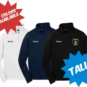 PAHAZ - TST253 - Sport-Tek® Tall 1/4-Zip Sweatshirt With Name