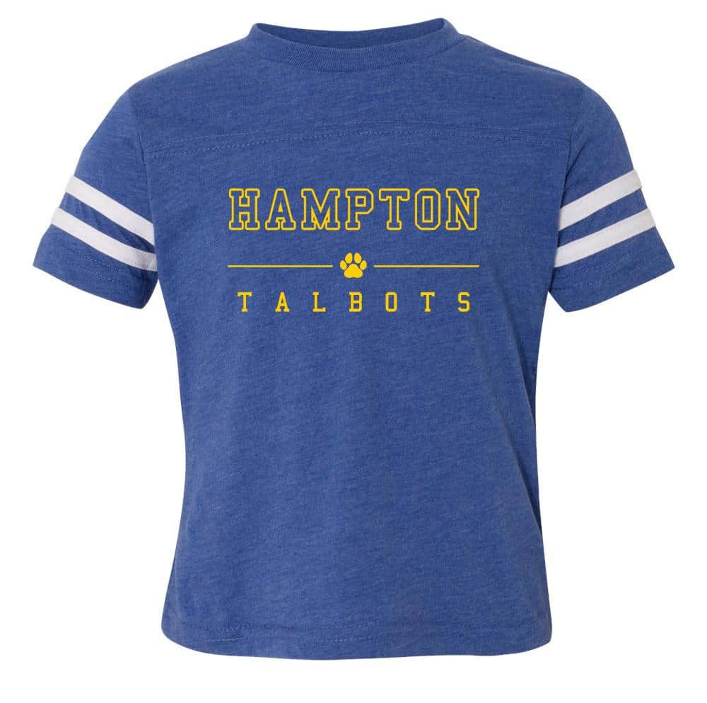 Hampton Central - 3037 - LAT Toddler Football Fine Jersey Tee