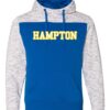 Hampton Central - 8676 - J. America Colorblock Hoodie With Twill