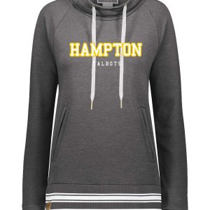 Hampton Central - 229763 - Holloway Ladies Funnel Neck Pullover Hoodie With Twill & Text
