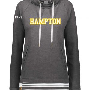 Hampton Central - 229763 - Holloway Ladies Funnel Neck Pullover Hoodie With Twill & Name