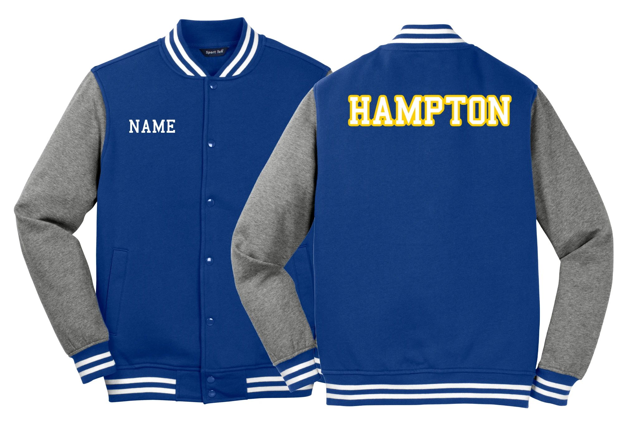 Hampton Band - ST270 - Sport Tek Fleece Letterman Jacket With Twill & Name