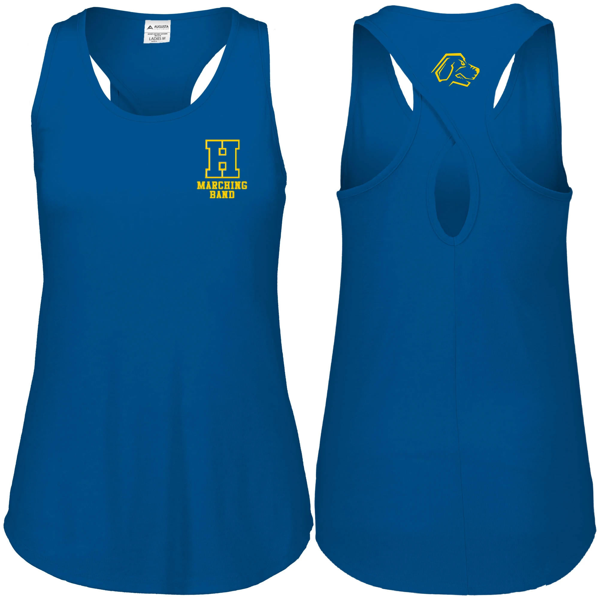 Hampton Band - 3079 - August Girls Lux Tank With LC Vinyl