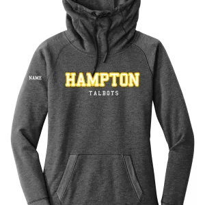 Hampton Central - LNEA510 - New Era Ladies Tri-Blend Pullover Hoodie With Twill, Text & Name