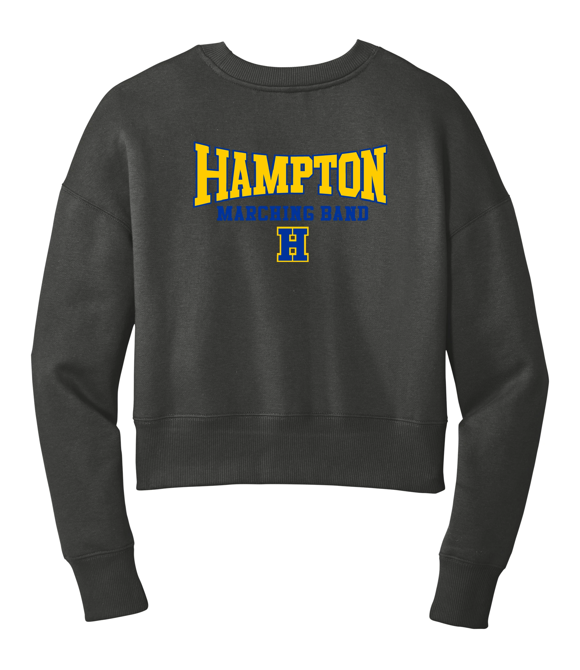 Hampton Band - DT1105 - District® Women’s Perfect Weight® Fleece Cropped Crew With FC Vinyl