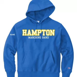 Hampton Band - S101 - Champion Eco Fleece Hoodie Twill With Text & Name