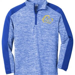 Hampton Central - YST397 - Sport-Tek ® Youth PosiCharge ® Electric Heather Colorblock 1/4-Zip Pullover