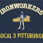 Waterfront Embroidery sample, Ironworkers