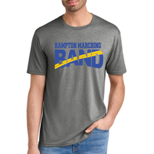 Unisex Short Sleeve Perfect Tri Blend T-Shirt by District DM130 - Hampton Marching Band and HIPE