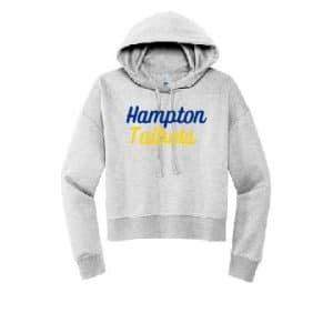 Crop LADIES Hoodie V.I.T. Fleece by District  DT6101  - Hampton Central