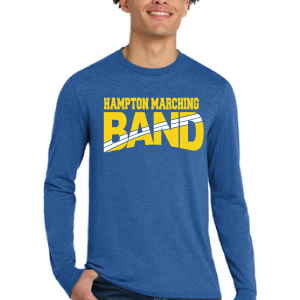 Unisex Perfect Tri Long Sleeve T-Shirt by District DM132 - Hampton Marching Band and HIPE