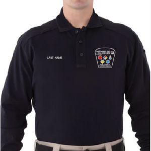 Men's Cotton Tactical Long Sleeve Polo by First Tactical 112502 - Westmoreland PSTC