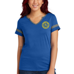 Ladies Short Sleeve Halftime Notch Neck Tee LST6041 PARENT - Hampton Marching Band and HIPE
