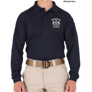 Men's Polo Performance Long Sleeve by First Tactical 111503 - Whitehall Police