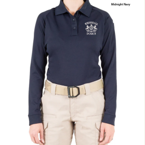 Women's Polo Performance Long Sleeve by First Tactical 121503 - Whitehall Police