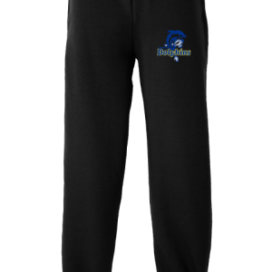 Sweatpants Essential Fleece with Pockets, Elastic Bottom Cuffs and Waistband with drawcord by Port & Co PC90P - Hampton Dolphins