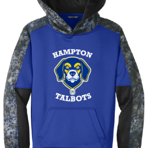 Youth Hoodie Sport Wick Mineral Fleece Colorblock Hoodie by Sport Tek YST231 - Hampton Central