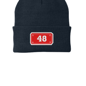 Beanie Knit 3 inch flip by Port & Co CP90 - Rostraver FD