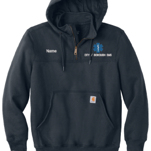Rain Defender Paxton Heavyweight Hooded Zip Mock Sweatshirt by Carhartt CT100617 - Monroeville Fire & EMS Show