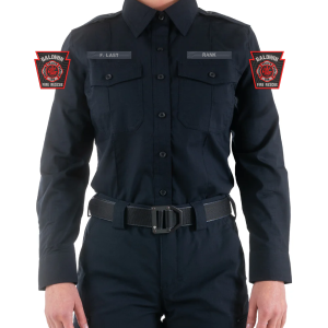 Women's V2 Pro Duty Long Sleeve Uniform Shirt by First Tactical 121011 - Baldwin 106 Company