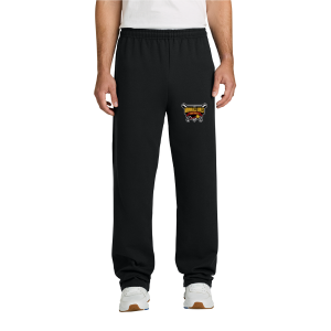 Sweatpants Adult Nublend Open Bottom with Pockets 974MP - Munhall Girls Softball