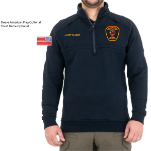 TALL Job Shirt Men's Cotton 1/4 Zip by First Tactical 118507 TALL- Blainehill Elizabeth Twp 142 VFC