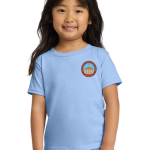 Toddler Unisex Short Sleeve Heavy Cotton Tee by Gildan 5100P Design in Ink - Holy Trinity Philoptochos