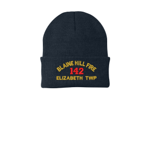 Beanie Knit 3 inch flip by Port & Co CP90 - Blaine Hill Elizabeth Twp 142 VFC