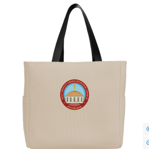 Tote Essential Zip Tote by Port Authority BG410 Design in Ink - Holy Trinity Philoptochos