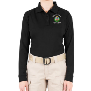 Women's Polo Performance Long Sleeve by First Tactical 121503 - Allegheny County Chiefs of Police Association