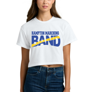 Crop Women's Ideal Short Sleeve Top by Next Level NL1580 - Hampton Marching Band and HIPE