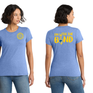 Women's Perfect Tri Blend Short Sleeve T-Shirt by District DM130L PARENT - Hampton Marching Band and HIPE