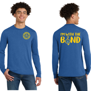 Unisex Perfect Tri Long Sleeve T-Shirt by District DM132 PARENT - Hampton Marching Band and HIPE